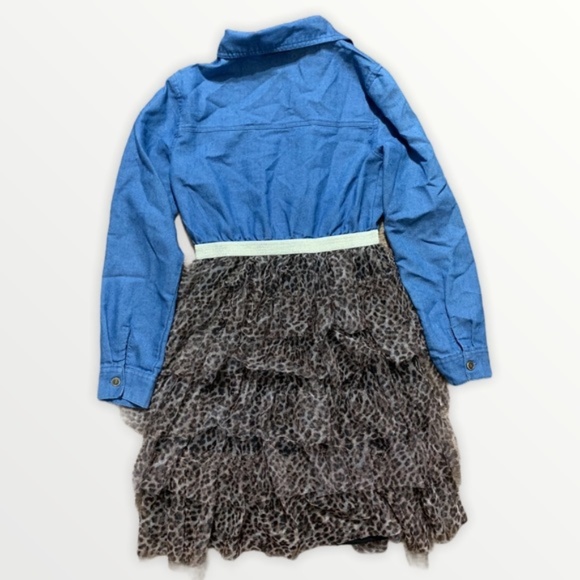 3/$25 Rare Editions Leopard Skirt Boutique Dress - Picture 2 of 3